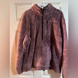 Victoria's Secret Pink Fleece sweater in Mauve